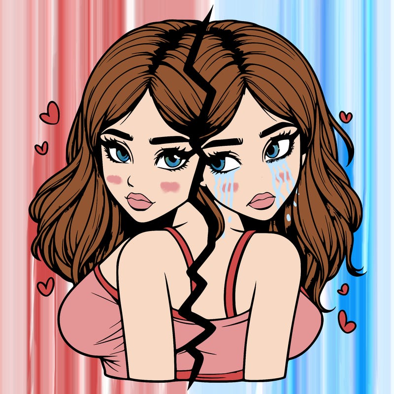 realistic girl split