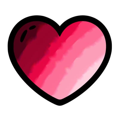 a blank heart