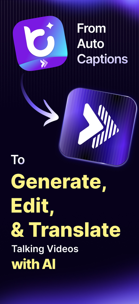 Évolution de l'application Vozo AI Video Maker, des légendes automatiques à la génération vidéo IA et à la traduction