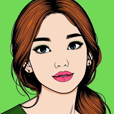 beautiful realistic asian woman