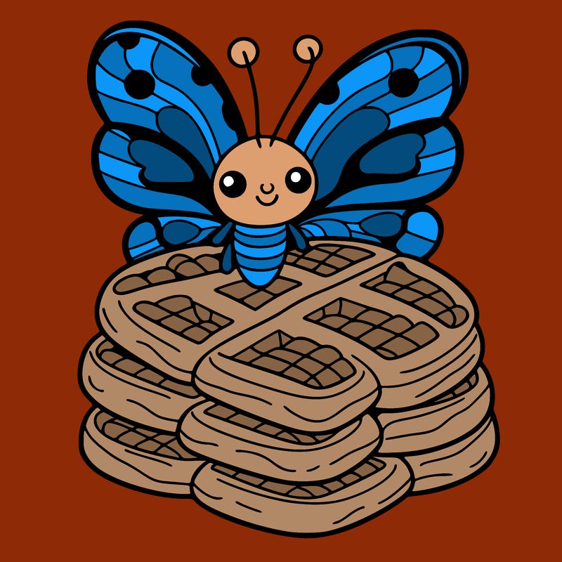 butterfly waffles