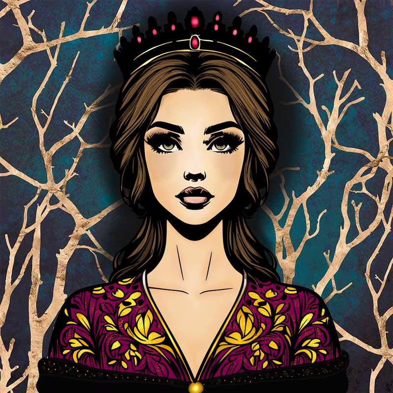 realistic beautiful queen