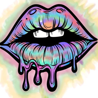 lips that look realistic and drip