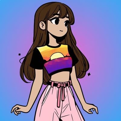 girl in a cute crop top