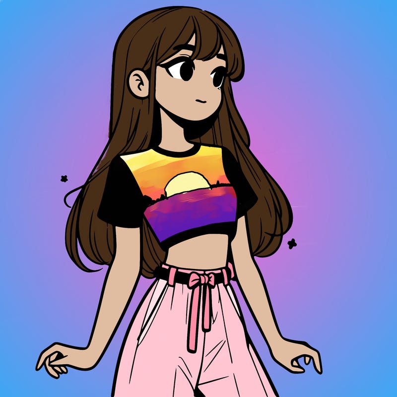 girl in a cute crop top