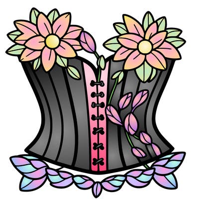 flower corset