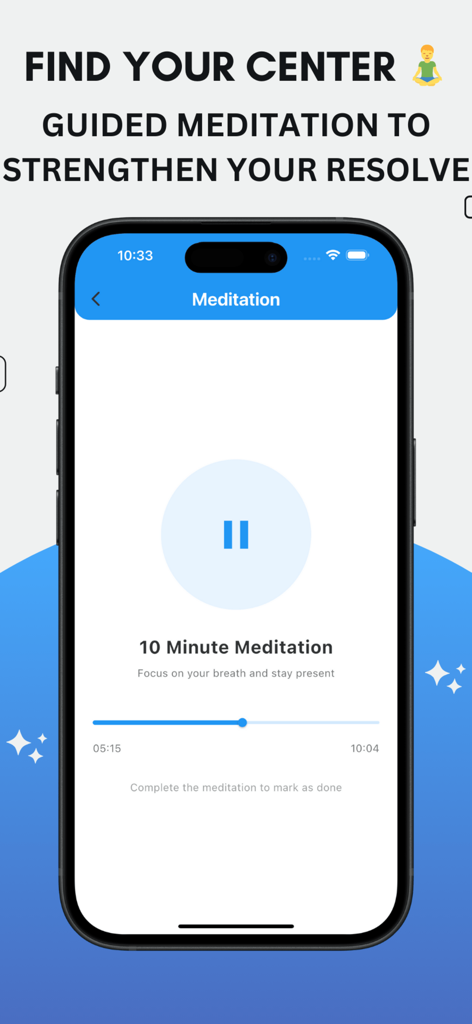 NoFap: Ranked - NoFap Ranked app guided meditation feature screen