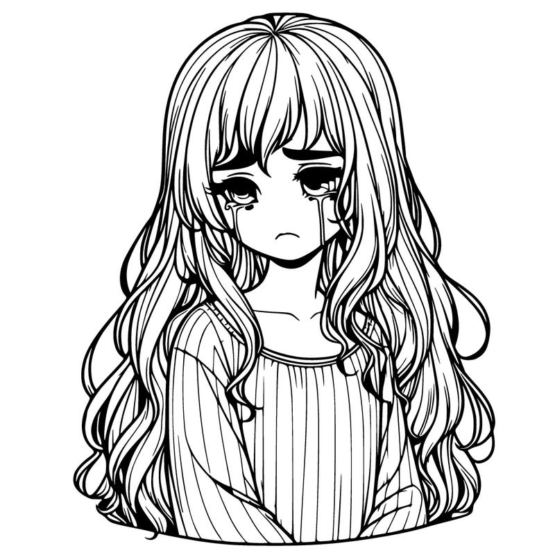 realistic sad girl
