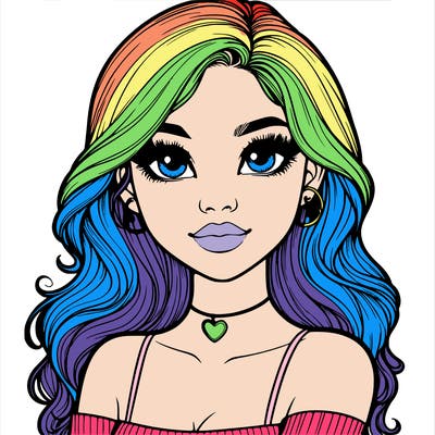 realistic pretty girl