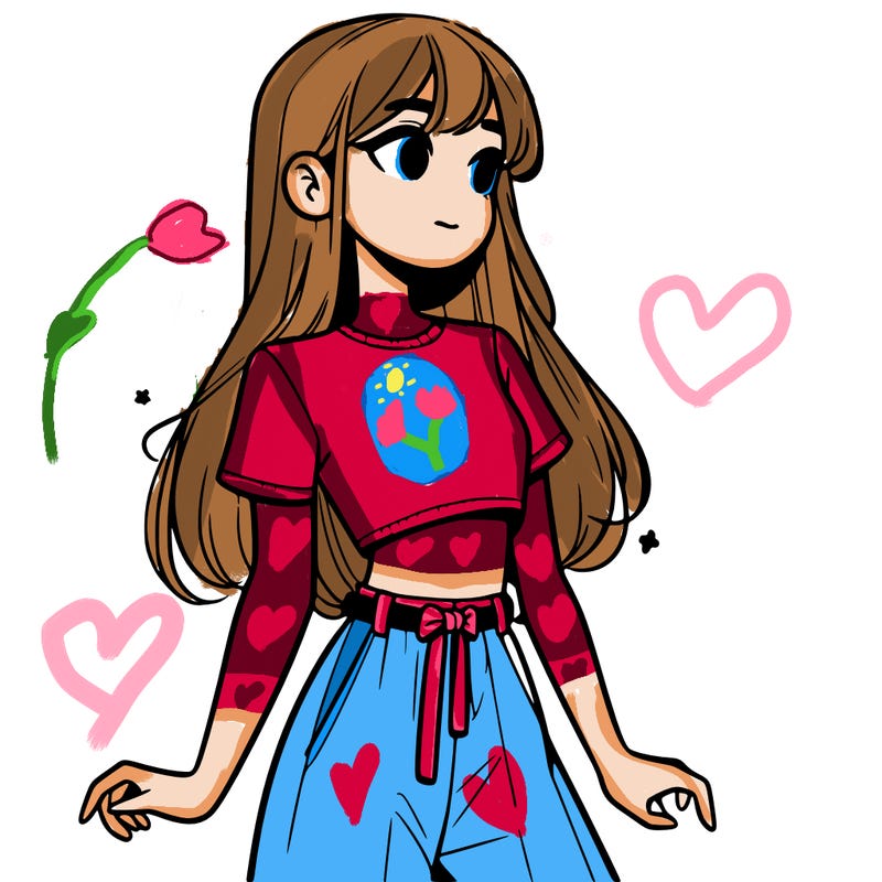 girl in a cute crop top