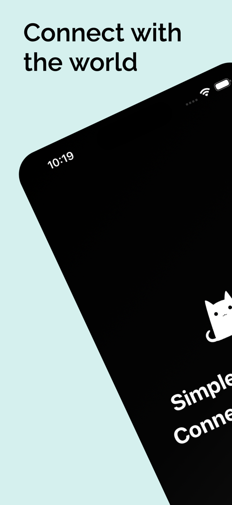 ClashX Pro - Server Manager - ClashX Pro Server Manager splash screen with the tagline Connect with the world and a cat mascot icon