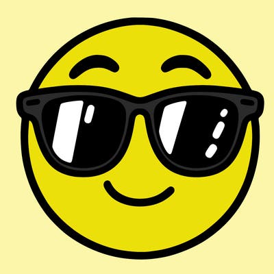 emoji with sunglasses