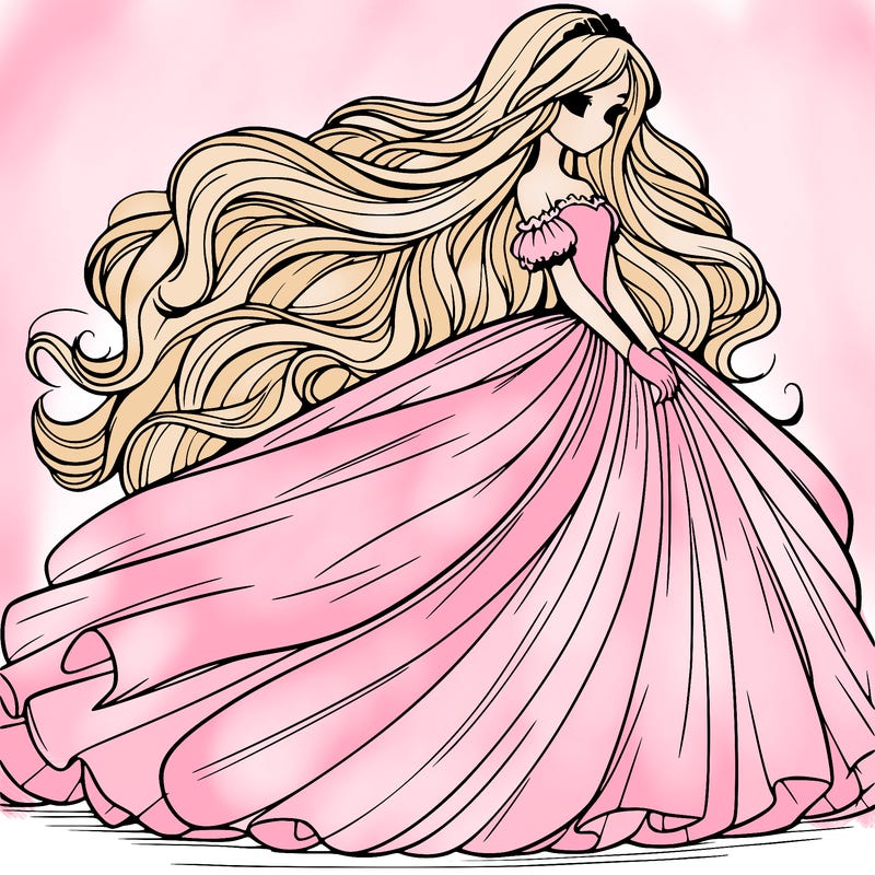 𝓐 𝓰𝓲𝓻𝓵 𝔀𝓲𝓽𝓱 𝓵𝓸𝓷𝓰 𝓯𝓵𝓸𝔀𝓮𝔂 𝓱𝓪𝓲𝓻 𝓲𝓷 𝓪 𝓵𝓸𝓷𝓰 𝓹𝓾𝓯𝓯𝓮𝔂 𝓭𝓻𝓮𝓼𝓼 𝓽𝓱𝓪𝓽 𝓲𝓼 𝓫𝓵𝓸𝔀𝓲𝓷𝓰 𝓲𝓷 𝓽𝓱𝓮 𝔀𝓲𝓷𝓭
