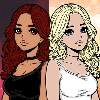 realistic twin sisters