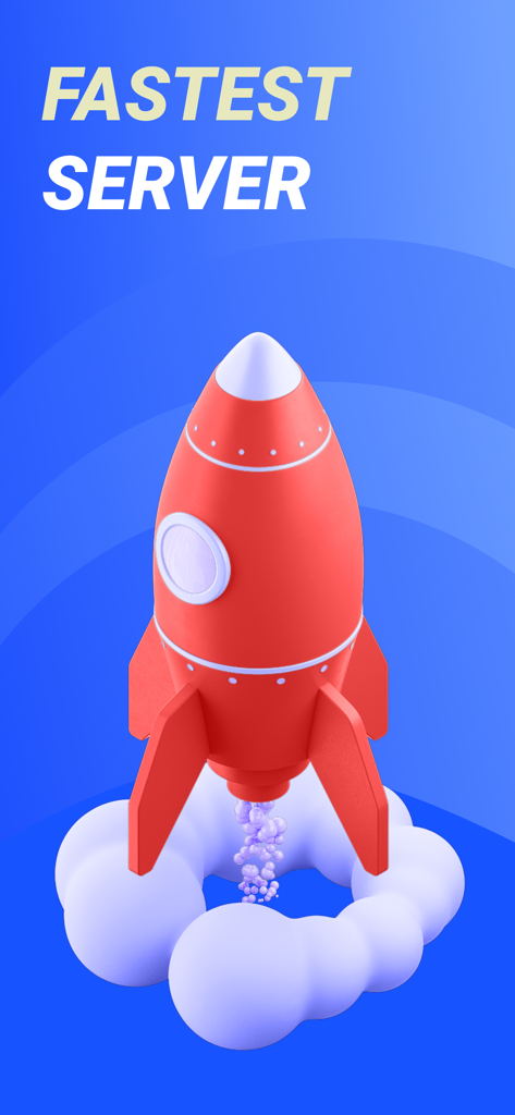VPN Mobisec - Lightning Proxy - A red rocket taking off representing the fastest server connection for VPN Mobisec