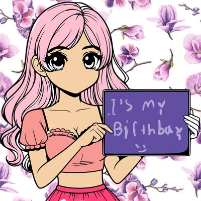 realistic pretty girl holding blank sign