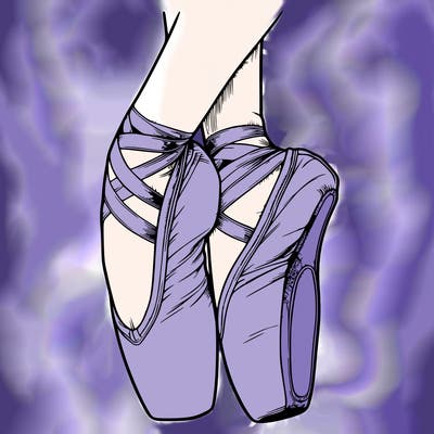 realistic point shoes ballet