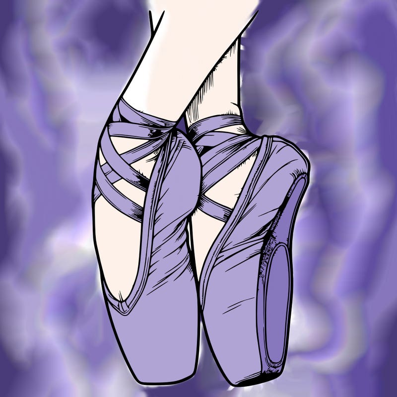 realistic point shoes ballet