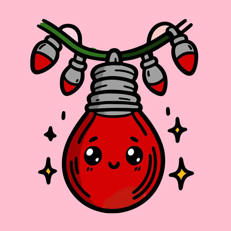 small bulb of a garland