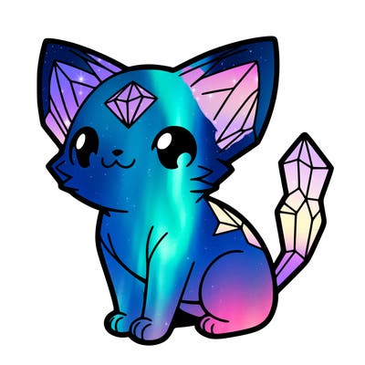 crystal kitten