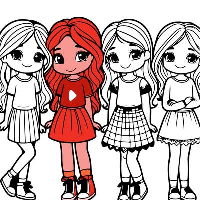 four girls