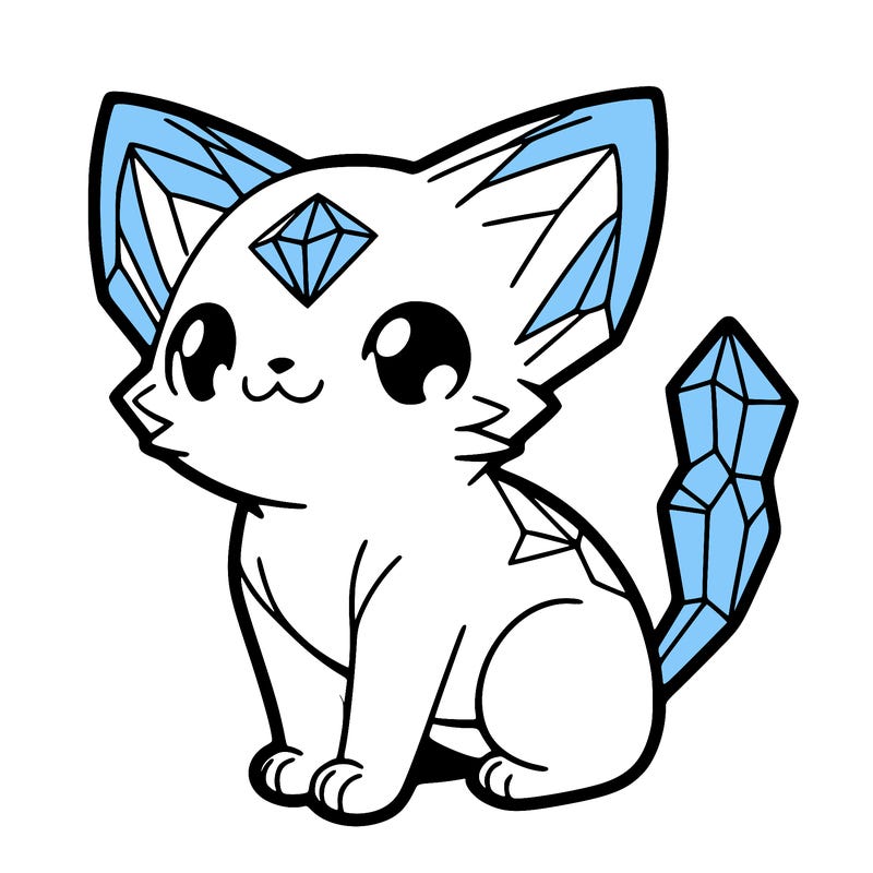 crystal kitten