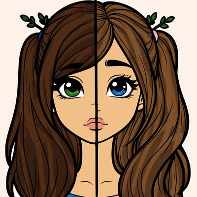 realistic girl split