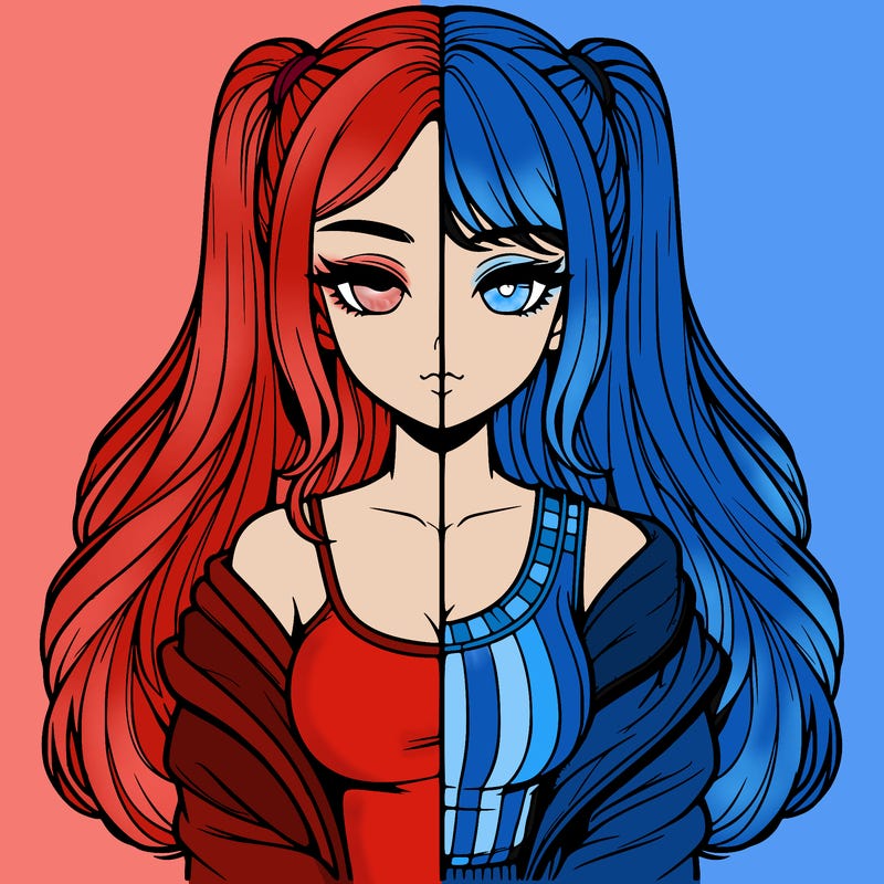 realistic girl split