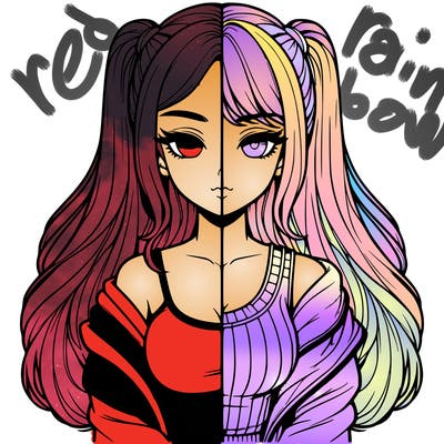 realistic girl split