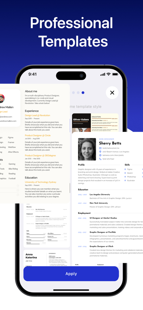 AI Resume Master - CV Builder - Professional resume and CV templates in the AI Resume Master mobile app