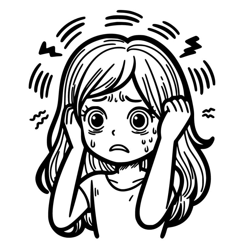 girl with panicattac