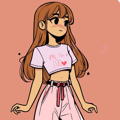 girl in a cute crop top