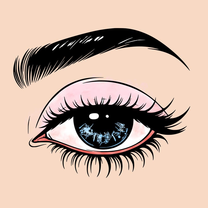 eye closed realistic