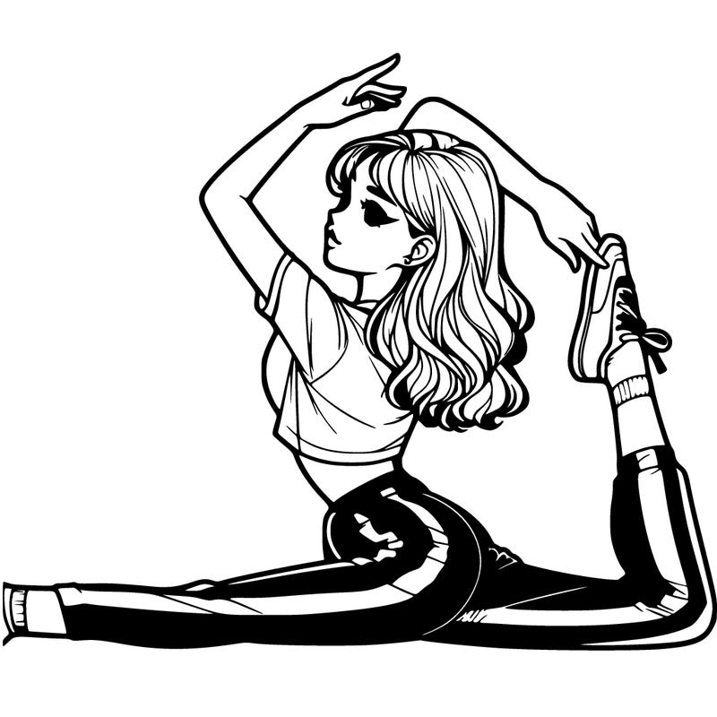 realistic girl split.