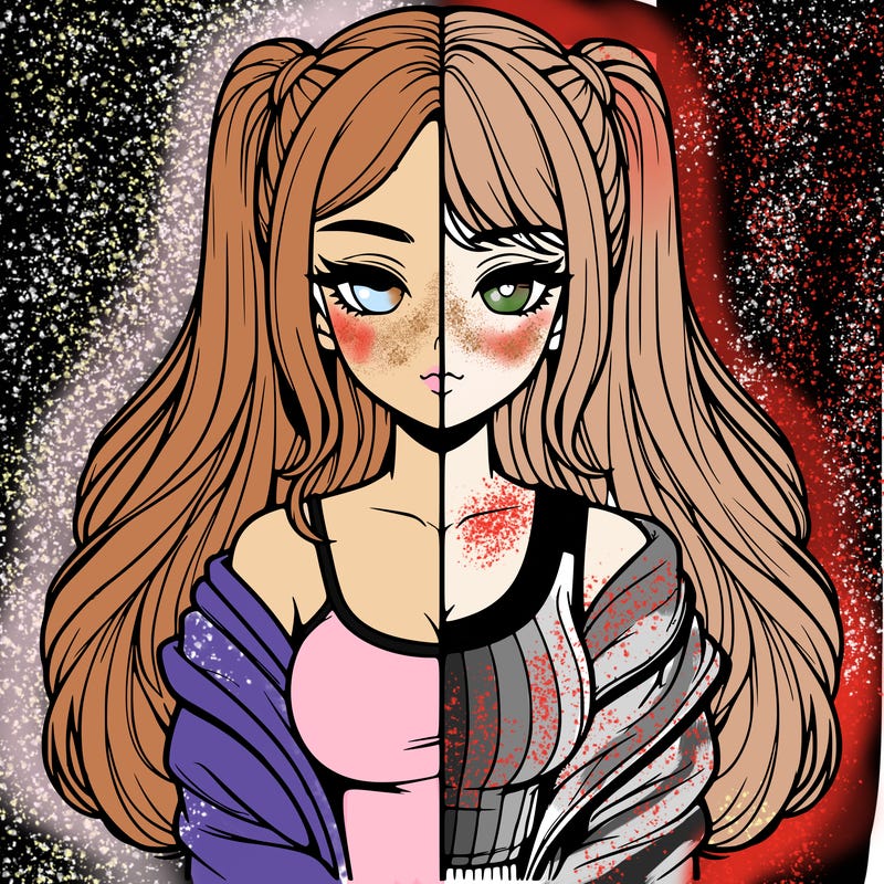 realistic girl split