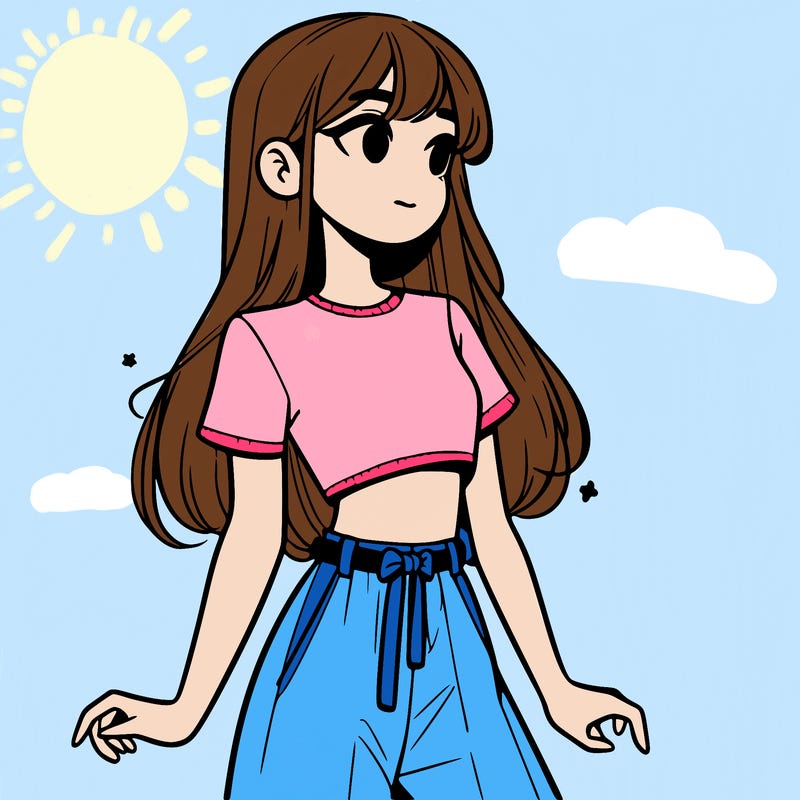 girl in a cute crop top