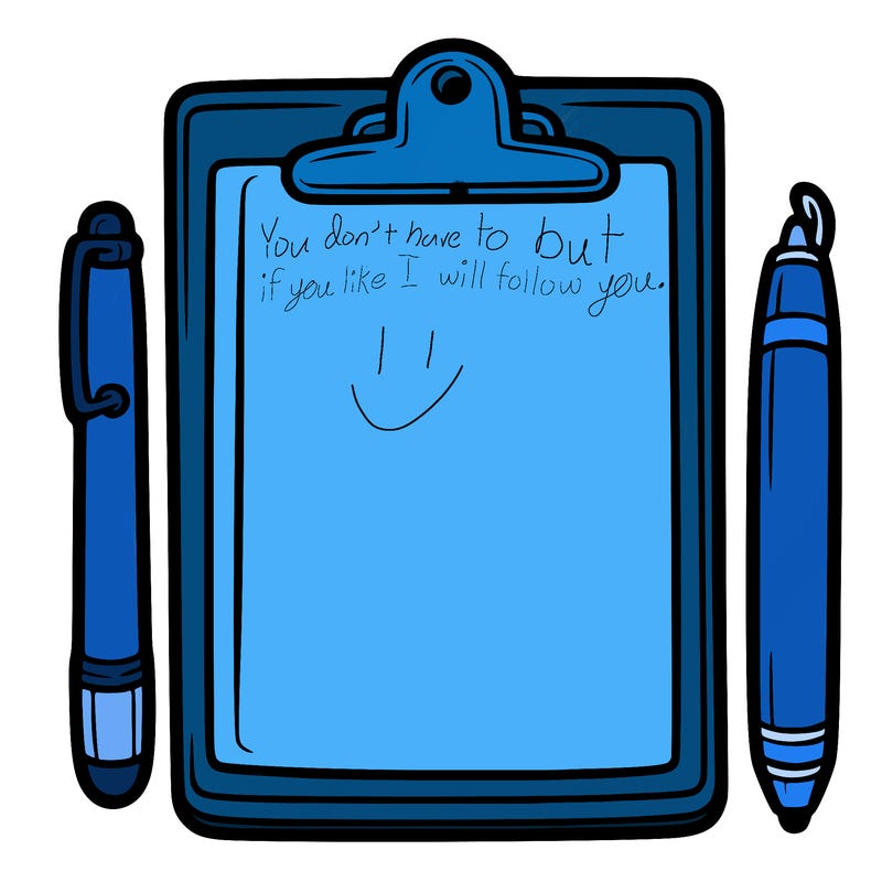 blank clip board with pen