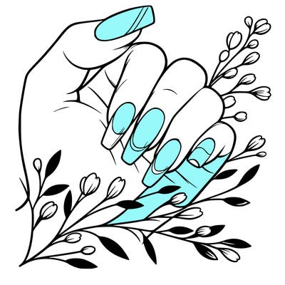 nails with french tip