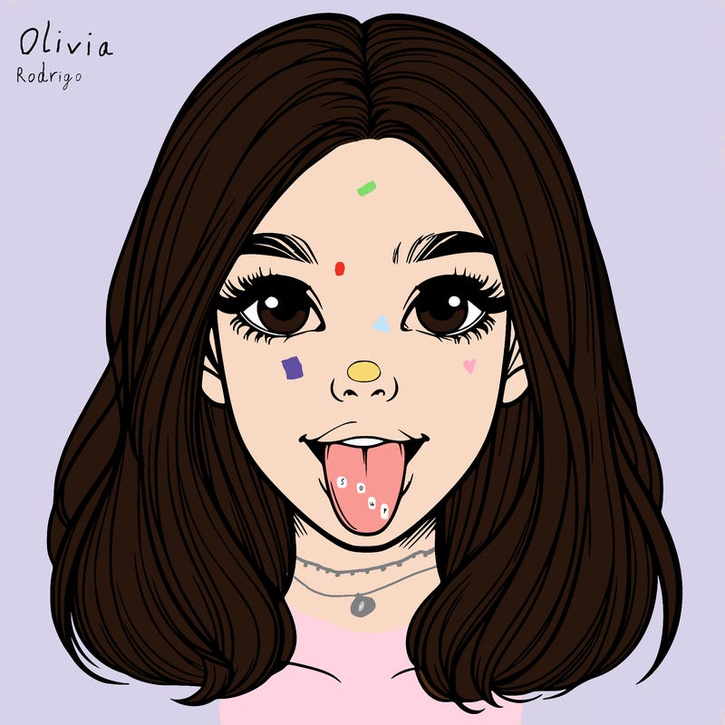 realistic girl with her tongue out