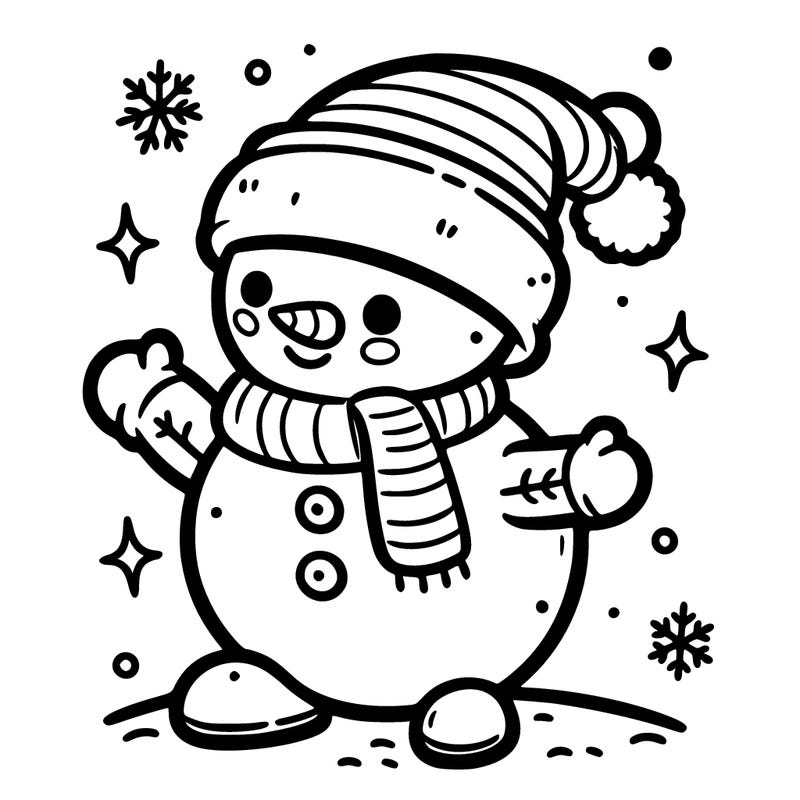 snow man cute