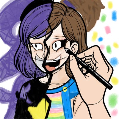 drawing a realistic person