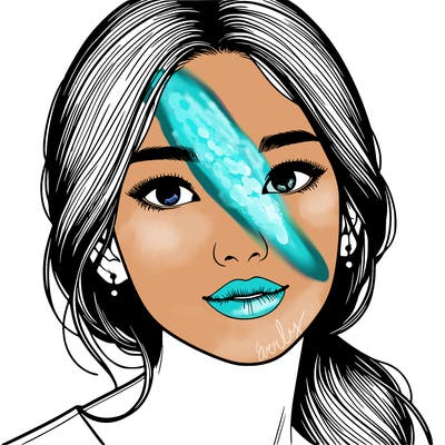 beautiful realistic asian woman