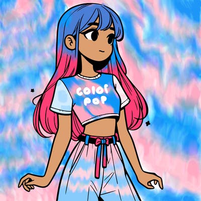 girl in a cute crop top