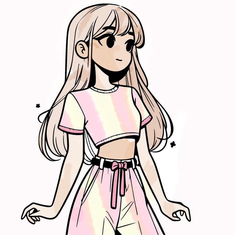 girl in a cute crop top