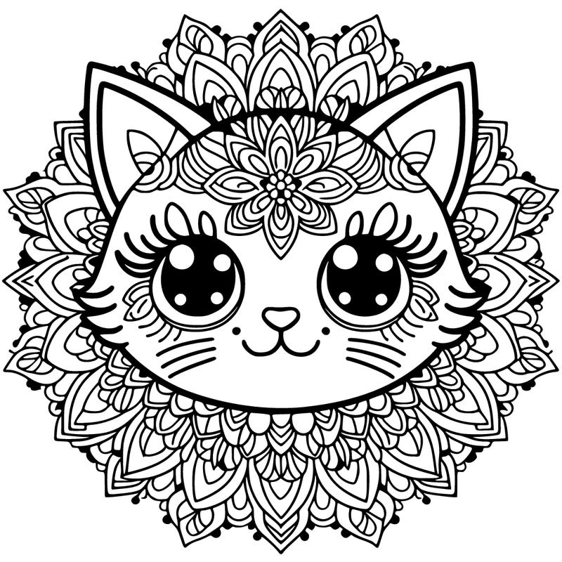 mandala cat