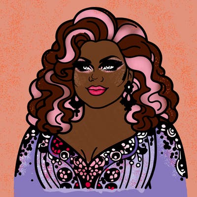 realistic plus size drag queen