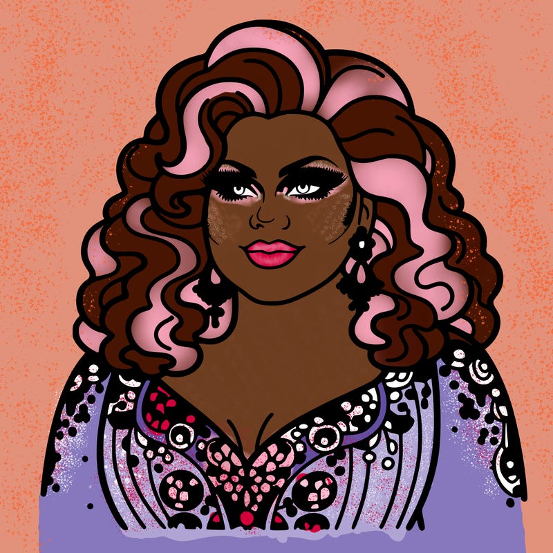 realistic plus size drag queen