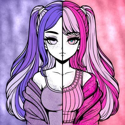 realistic girl split