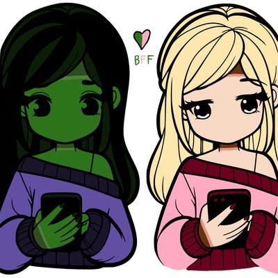 a girl holding a phone texting