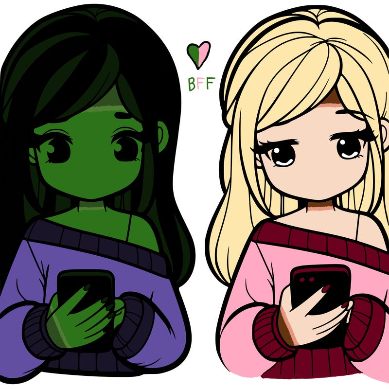 a girl holding a phone texting
